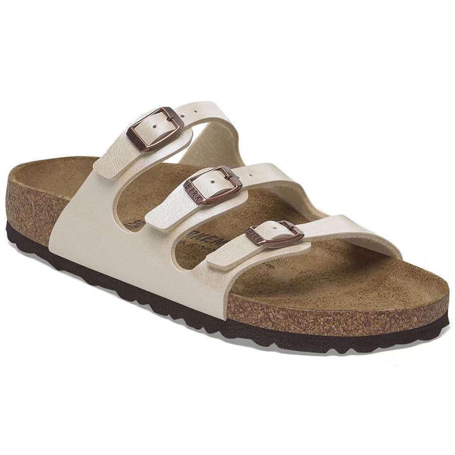 Florida graceful pearl white, Birko Flor - Calz. Stretta ciabatta da donna Birkenstock | 1029818X