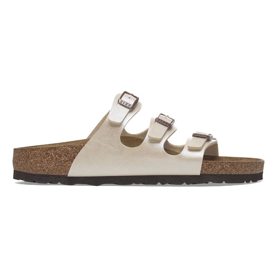 Florida graceful pearl white, Birko Flor - Calz. Stretta ciabatta da donna Birkenstock | 1029818X