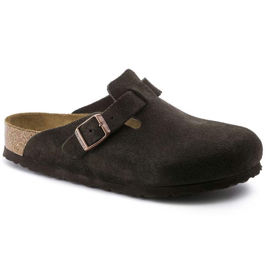 Boston Sfb Suede Leather con plantare morbido Calz Stretta ciabatta unisex uomo donna Birkenstock | 660463X