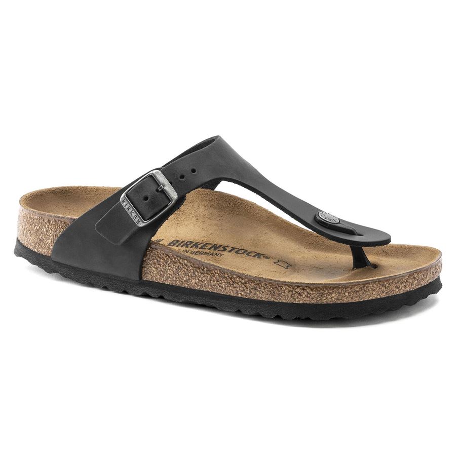 Gizeh black, Oiled Leather - Calz. Normale Birkenstock | 845251X