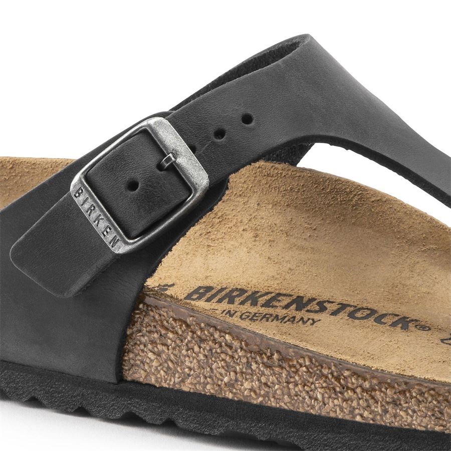 Gizeh black, Oiled Leather - Calz. Normale Birkenstock | 845251X