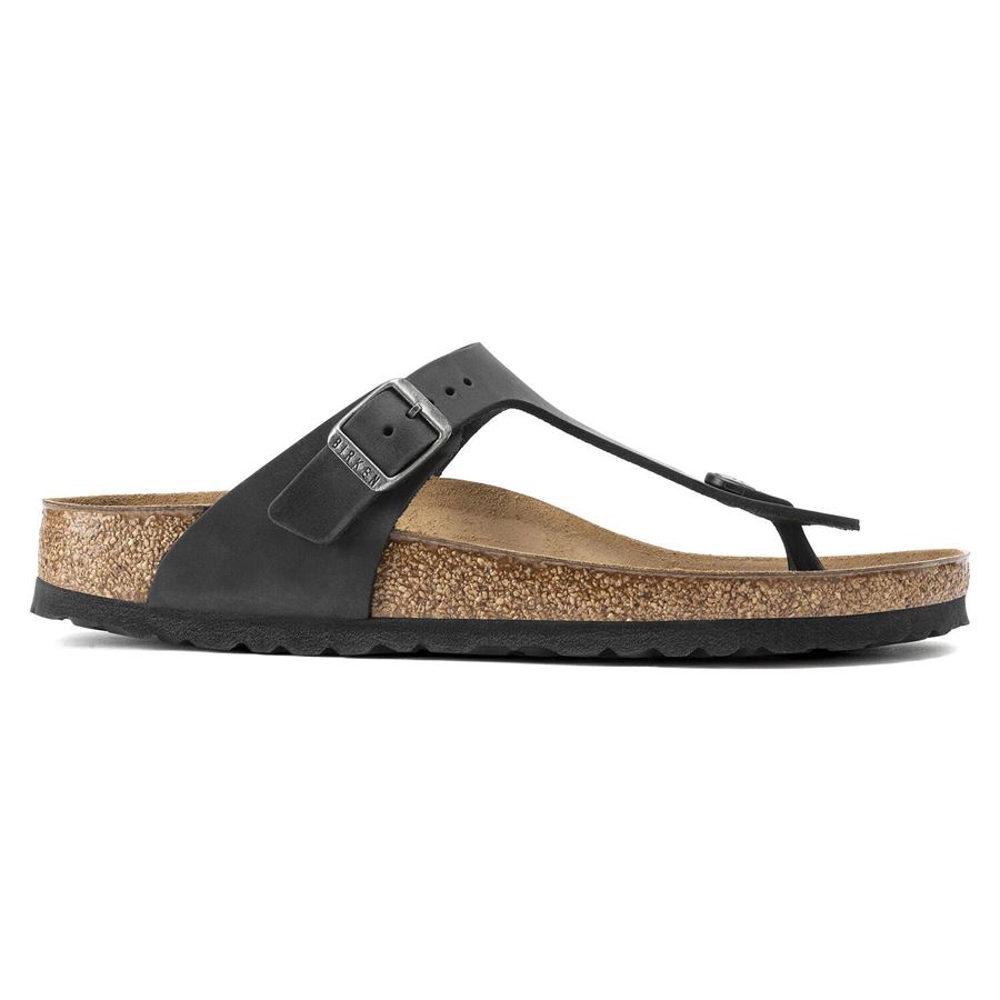 Gizeh black, Oiled Leather - Calz. Normale Birkenstock | 845251X