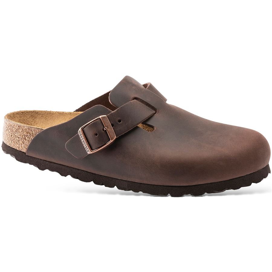 Boston habana, Oiled Leather - Calz. Stretta Birkenstock | 860133X