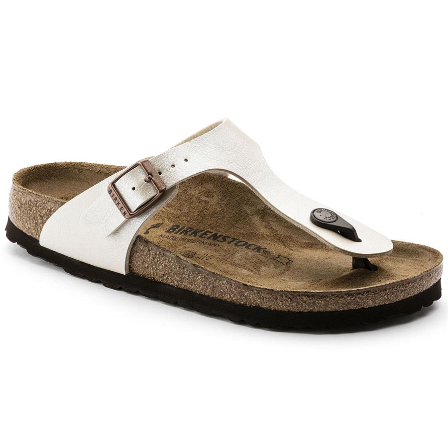 Gizeh pearl white, Birko Flor Graceful - Calz. Normale Birkenstock | 943871X