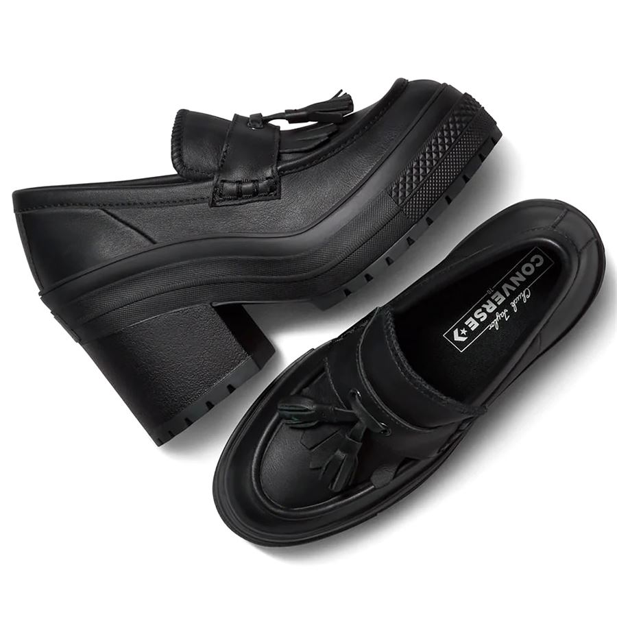 Chuck 70 De Luxe Heel Loafer Platform Leather sneakers con tacco da donna Converse | A14714C001
