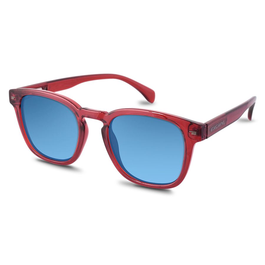 13.0 Symbol rosso scarlatto trasparente occhiali da sole unisex Excape | EXC1304