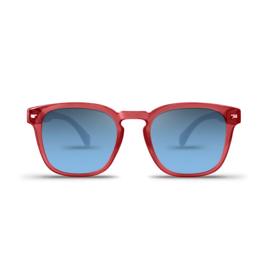 13.0 Symbol rosso scarlatto trasparente occhiali da sole unisex Excape | EXC1304