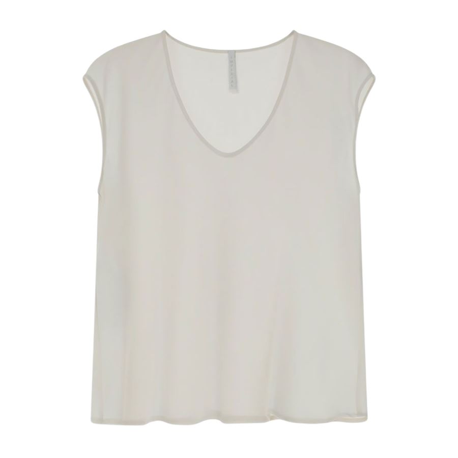 Top fluido smanicato con scollo a v da donna Imperial | REH0JDG1168