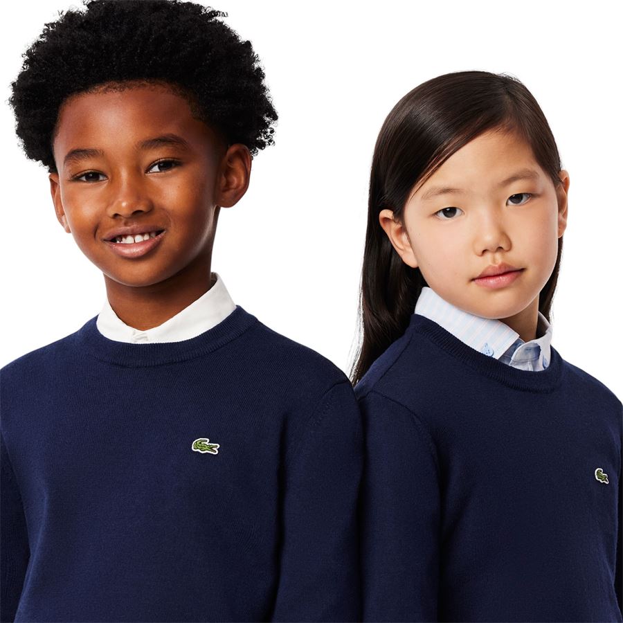 Maglione in misto lana merino e cotone da bambino Lacoste | AJ1121166