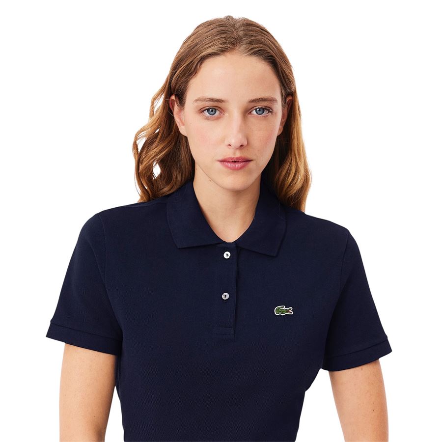 Polo manica corta regular fit in morbido petit piqué da donna Lacoste | PF7839166