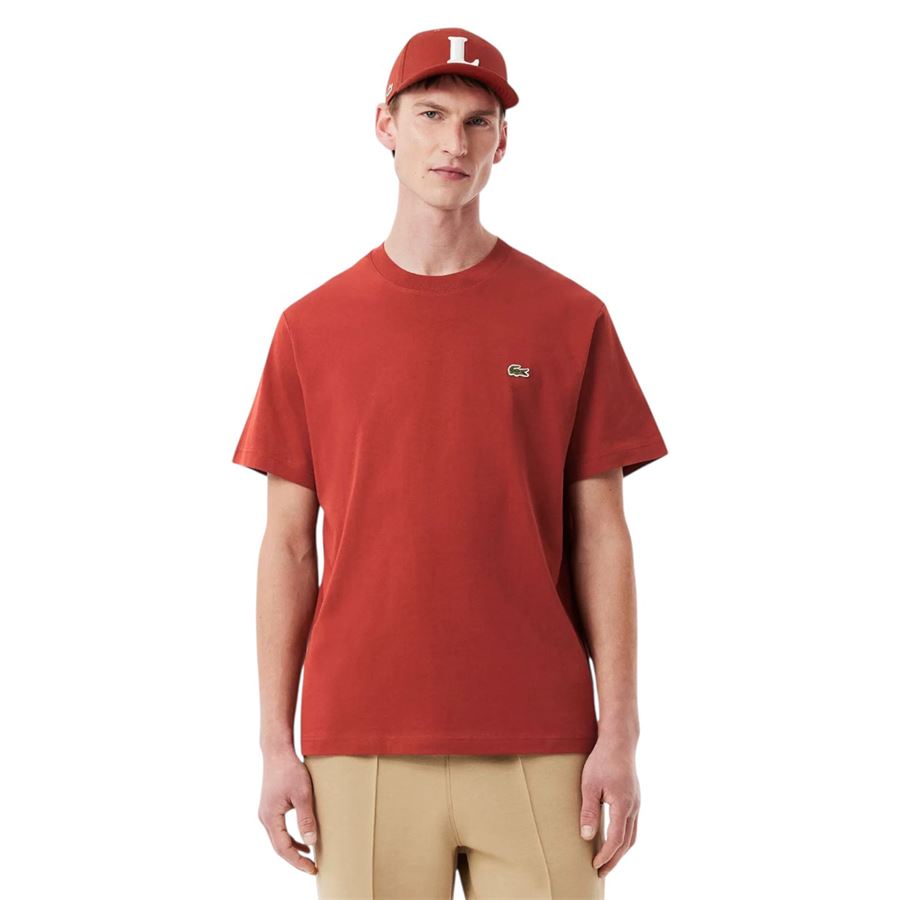 T-shirt a manica corta da uomo in cotone Lacoste | TH7318AFS