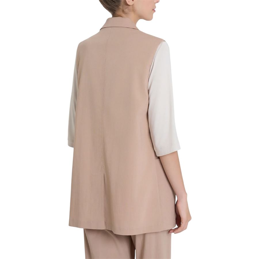 Gilet lungo in Super Natural da donna Ragno | DP79GLB29
