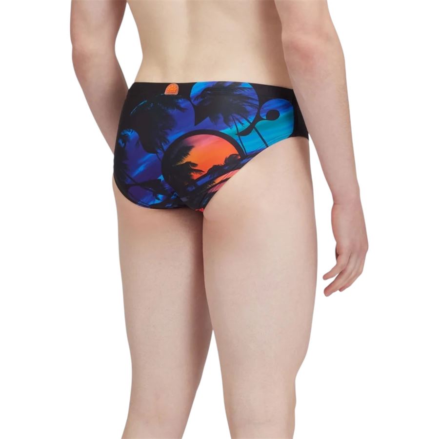 Costume a slip mare da uomo con stampa palma Sundek | M310SSL41LY004LY