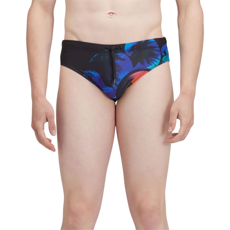 Costume a slip mare da uomo con stampa palma Sundek | M310SSL41LY004LY