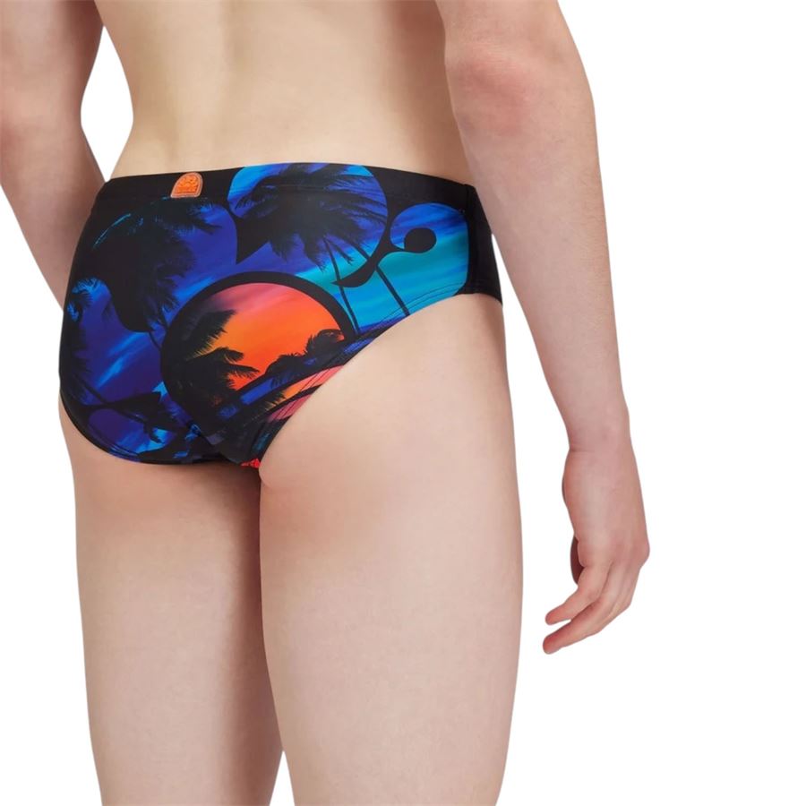 Costume a slip mare da uomo con stampa palma Sundek | M310SSL41LY004LY