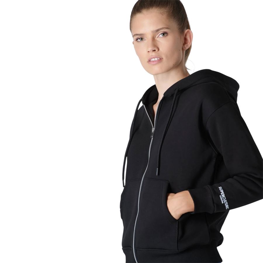 ETTA felpa con zip e cappuccio da donna Superlculture | ETTAFNERO