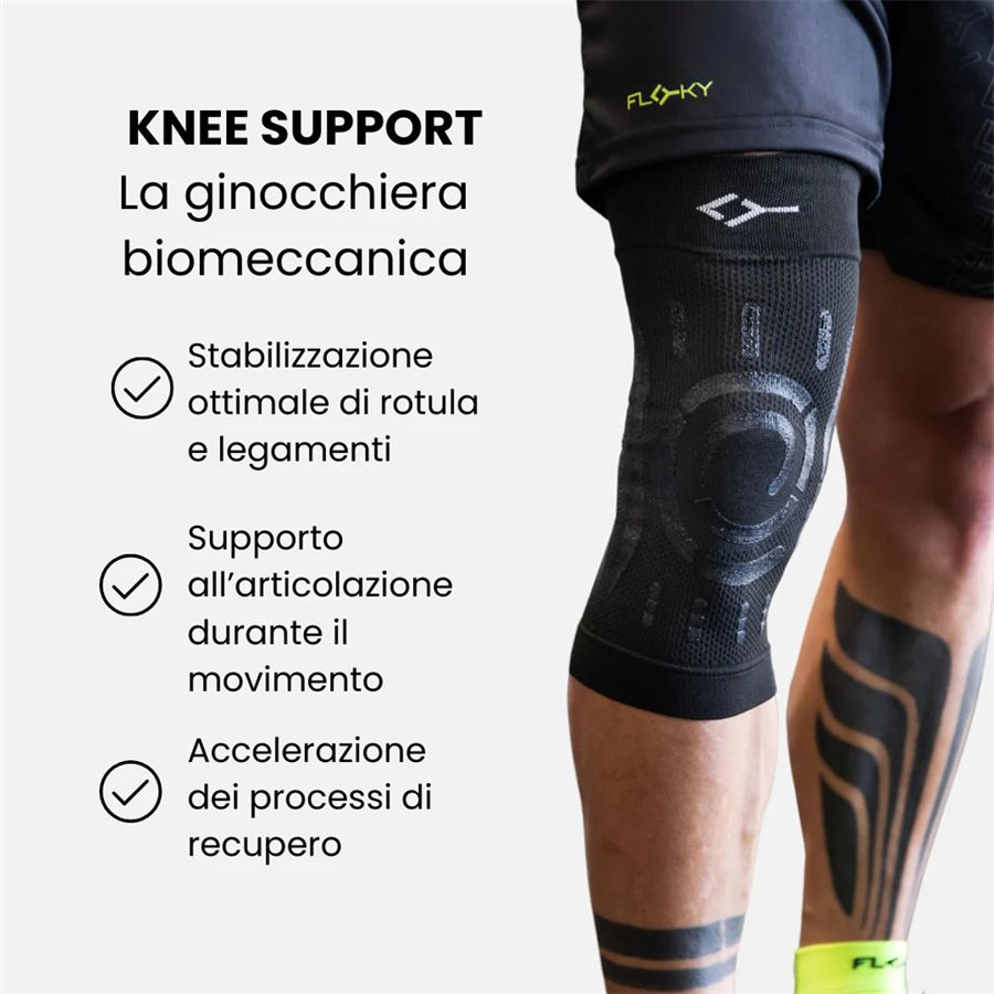 Knee support ginocchiera destra biomeccanica Floky | FLGID001